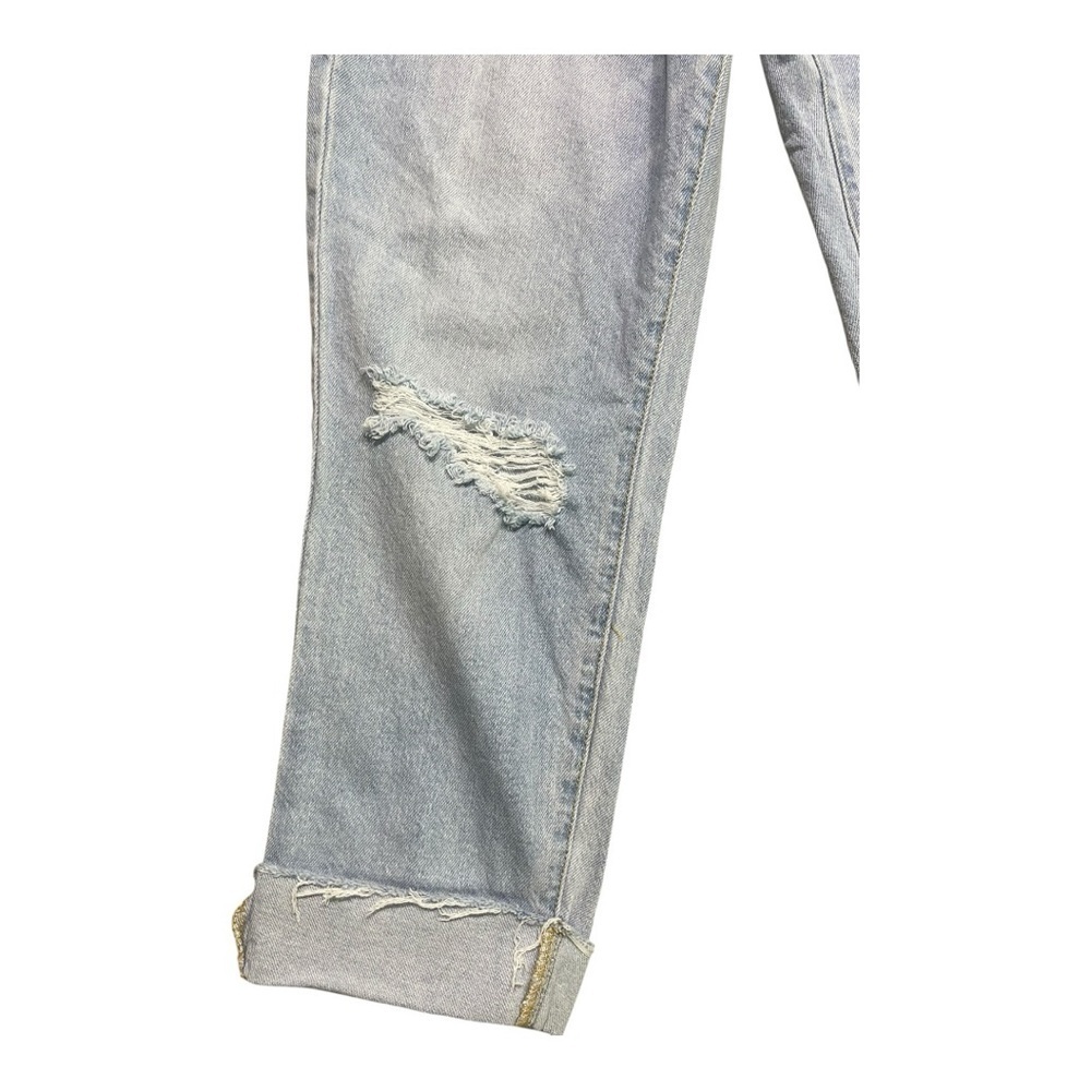 Haute Mama Maternity Distressed Cropped Ankle Jeans Size Large - Picture 4 of 6
